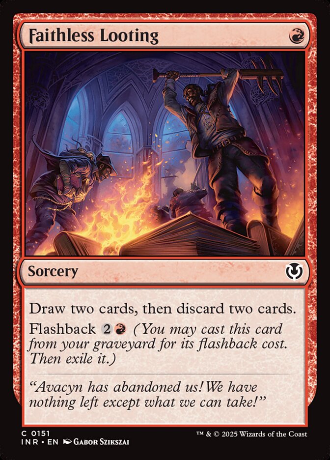 Faithless Looting 151 (Innistrad Remastered)  - Foil | Good Games North