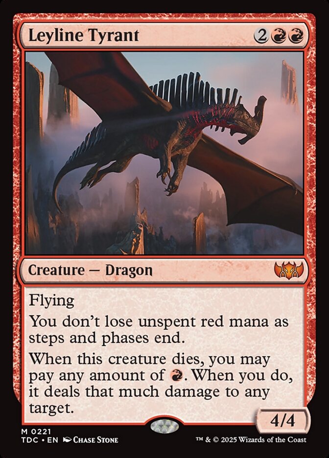 Leyline Tyrant (Commander: Tarkir: Dragonstorm)  | Good Games North
