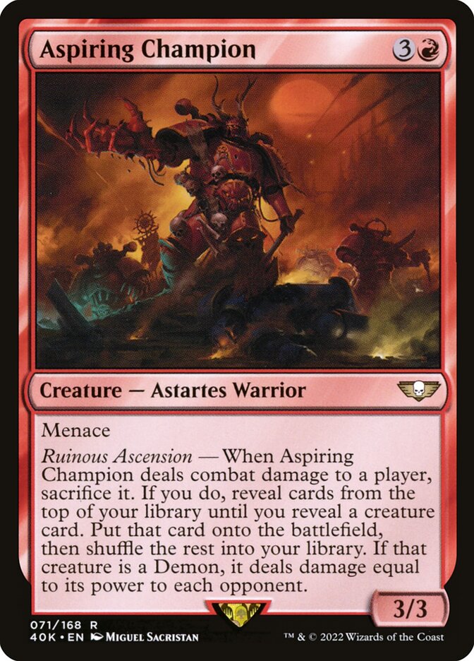Aspiring Champion 71/617 (Universes Beyond: Warhammer 40,000)  | Good Games North
