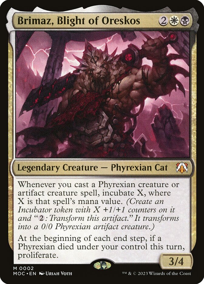 Brimaz, Blight of Oreskos 2/444 (Commander: March of the Machine)  - Foil | Good Games North