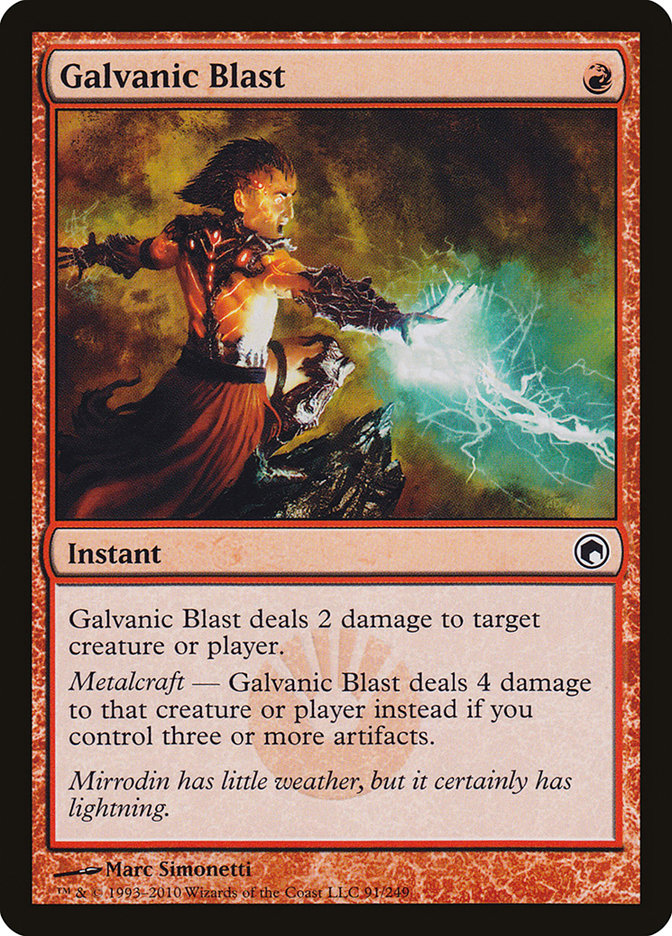 Galvanic Blast 91/249 (Scars of Mirrodin)  | Good Games North