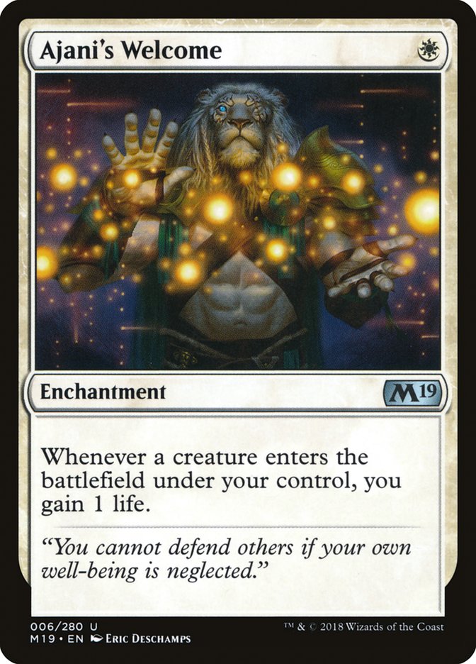 Ajani's Welcome (Core Set 2019)  | Good Games North