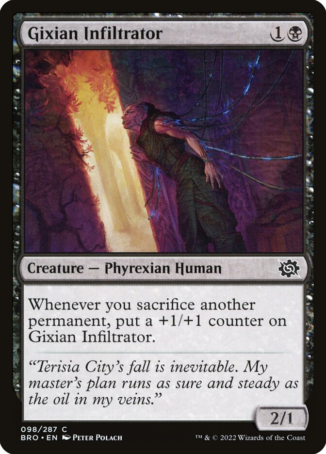 Gixian Infiltrator 98/287 (The Brothers' War)  - Foil | Good Games North