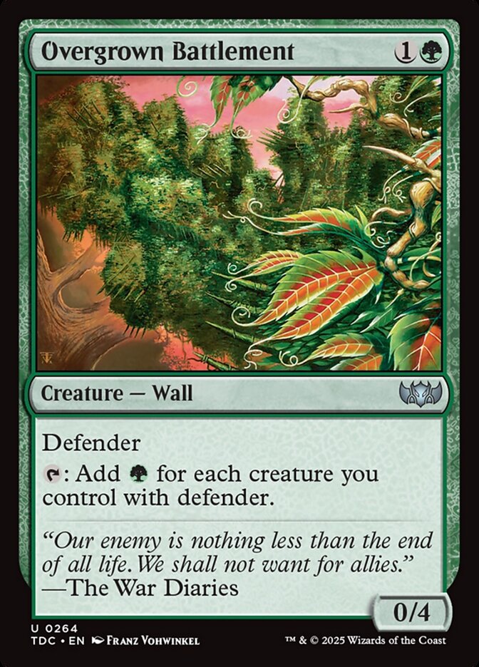 Overgrown Battlement (Commander: Tarkir: Dragonstorm)  | Good Games North