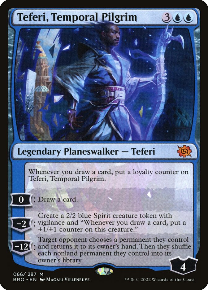 Teferi Temporal Pilgrim 66 (The Brothers' War)  - Foil | Good Games North