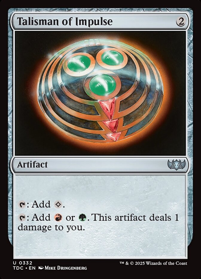 Talisman of Impulse (Commander: Tarkir: Dragonstorm)  | Good Games North