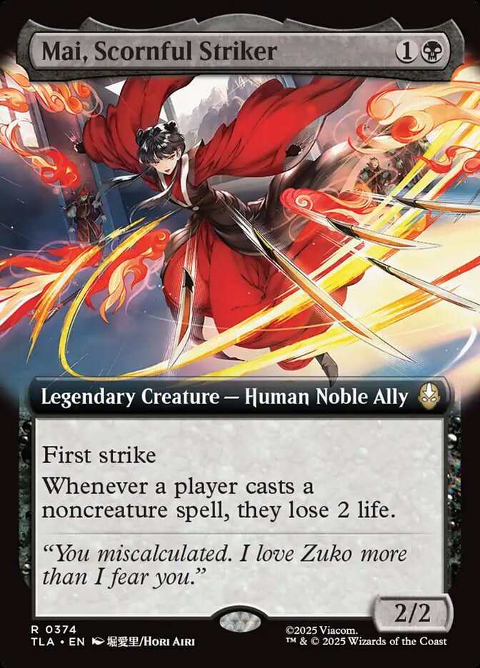 Mai, Scornful Striker 374 (Avatar: The Last Airbender)  - Foil | Good Games North