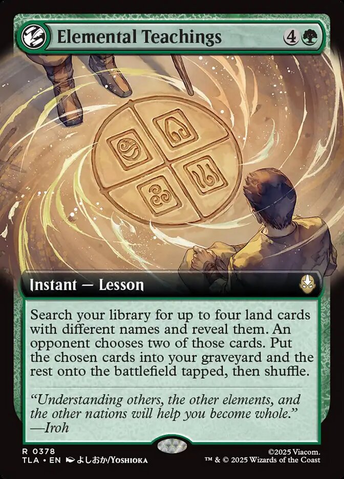 Elemental Teachings  378/286 (Avatar: The Last Airbender)  - Extended Art Foil | Good Games North
