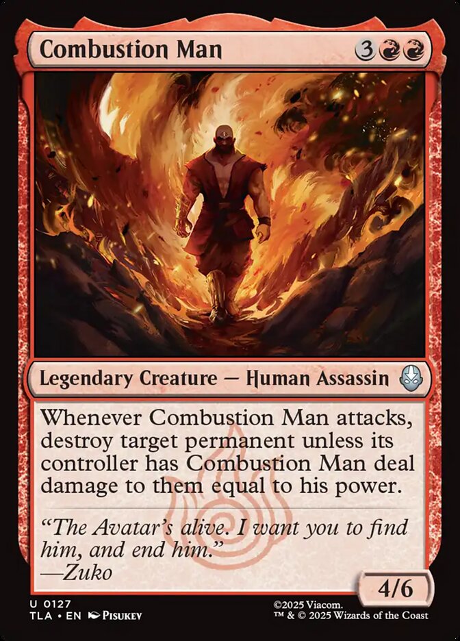 Combustion Man 127 (Avatar: The Last Airbender)  - Foil | Good Games North