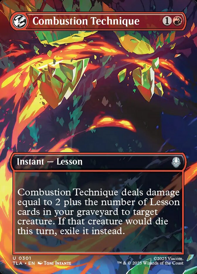 Combustion Technique (Avatar: The Last Airbender)  - Foil | Good Games North
