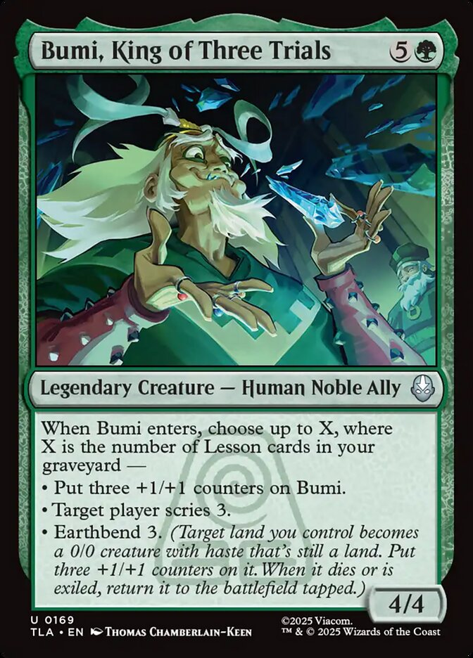 Bumi, King of Three Trials 169 (Avatar: The Last Airbender)  - Foil | Good Games North