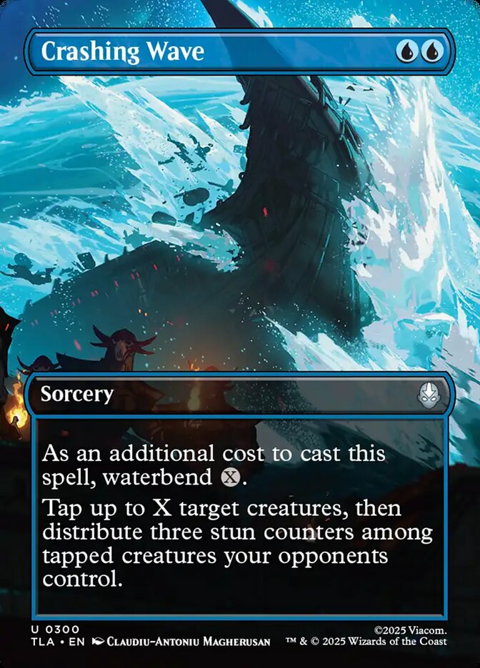 Crashing Wave Borderless 300 (Avatar: The Last Airbender)  - Foil | Good Games North
