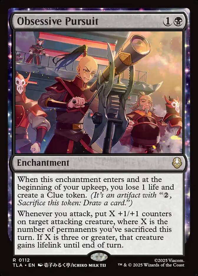 Obsessive Pursuit 112/286 (Avatar: The Last Airbender)  - Foil | Good Games North