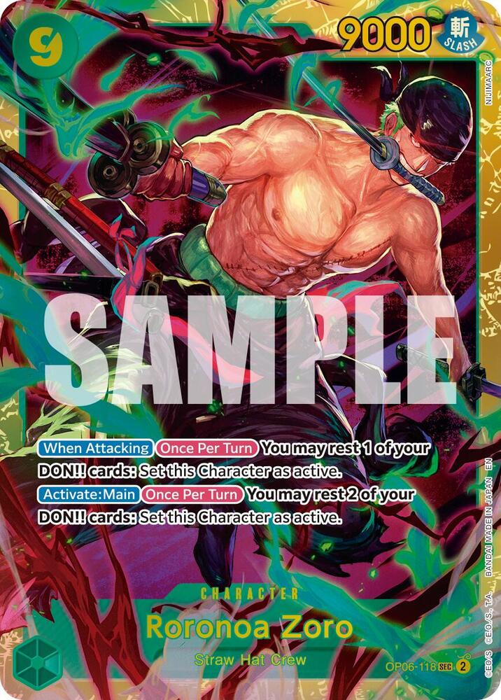 Roronoa Zoro (Reprint) OP06-118 (Premium Booster -The Best- Vol. 2)  | Good Games North
