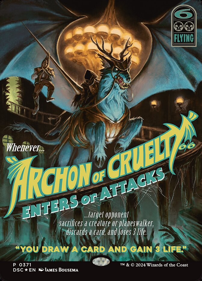 Archon of Cruelty 371 (Commander: Duskmourn: House of Horror)  - Showcase Foil | Good Games North