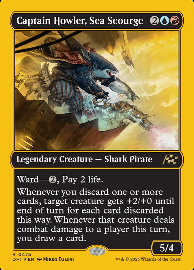 Captain Howler, Sea Scourge (Aetherdrift)  - Foil | Good Games North