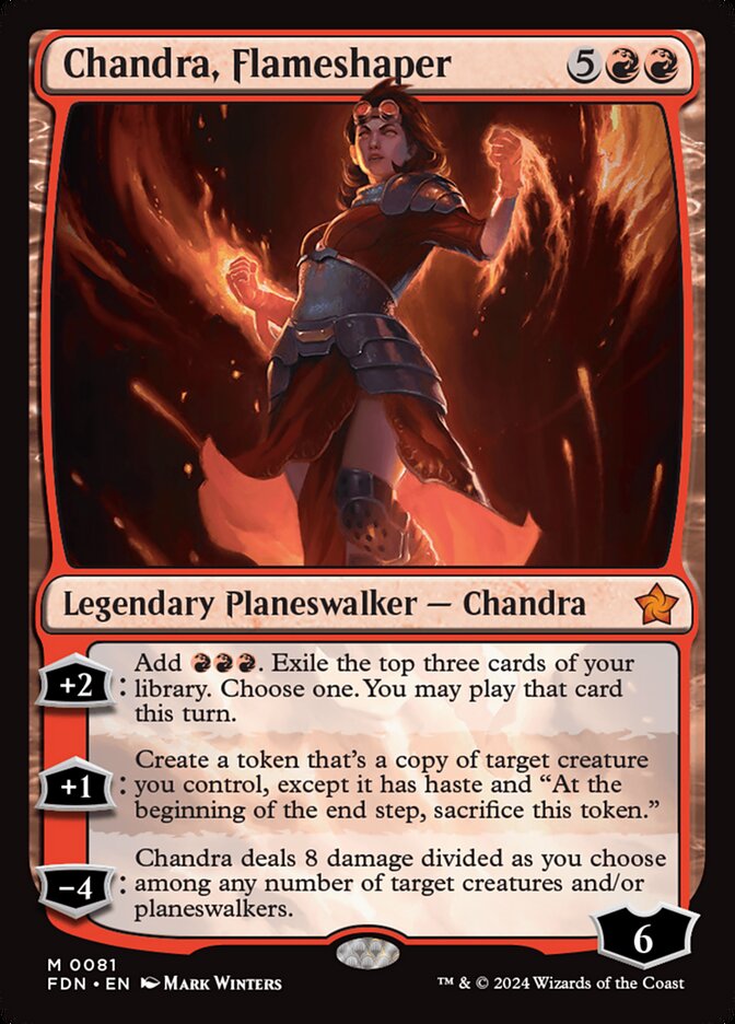 Chandra, Flameshaper 81 (Foundations)  - Foil | Good Games North