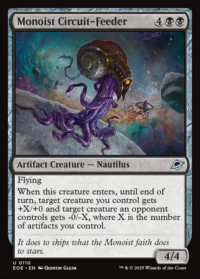 Monoist Circuit-Feeder 110 (Edge of Eternities)  - Foil | Good Games North