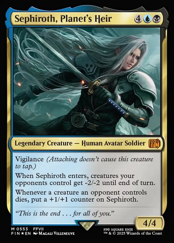 Sephiroth, Planet's Heir 553/309 (FINAL FANTASY)  - Foil | Good Games North
