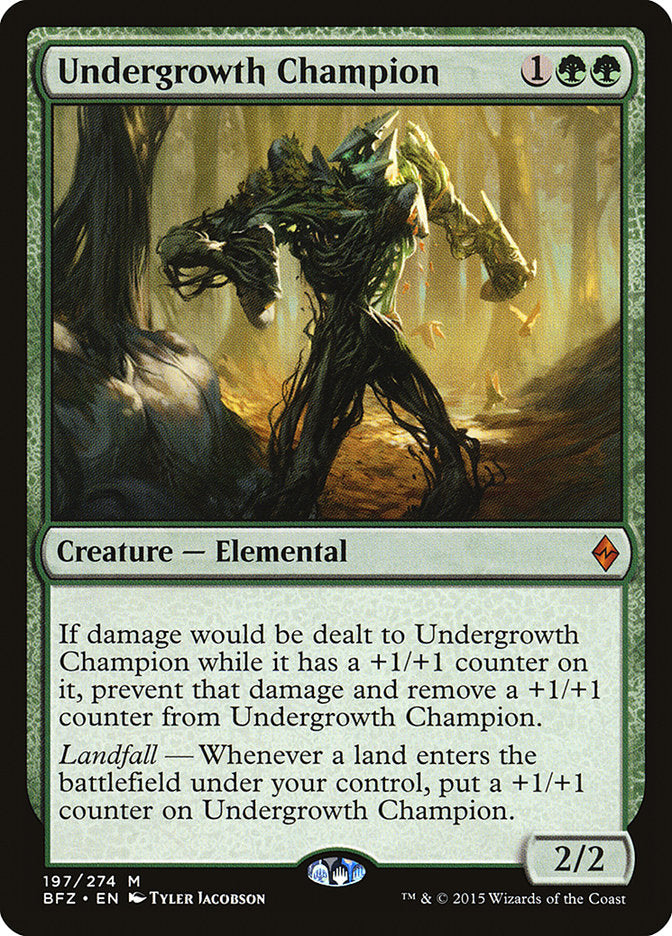 Undergrowth Champion 197/274 (Battle for Zendikar)  - Foil | Good Games North
