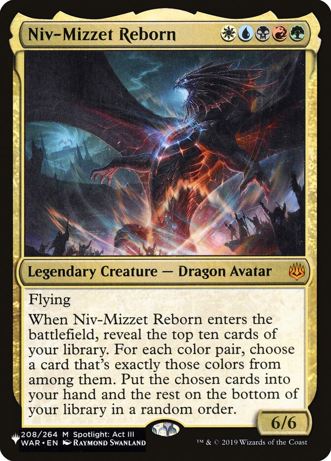 Niv-Mizzet Reborn WAR-208/5075 (The List Reprints)  | Good Games North