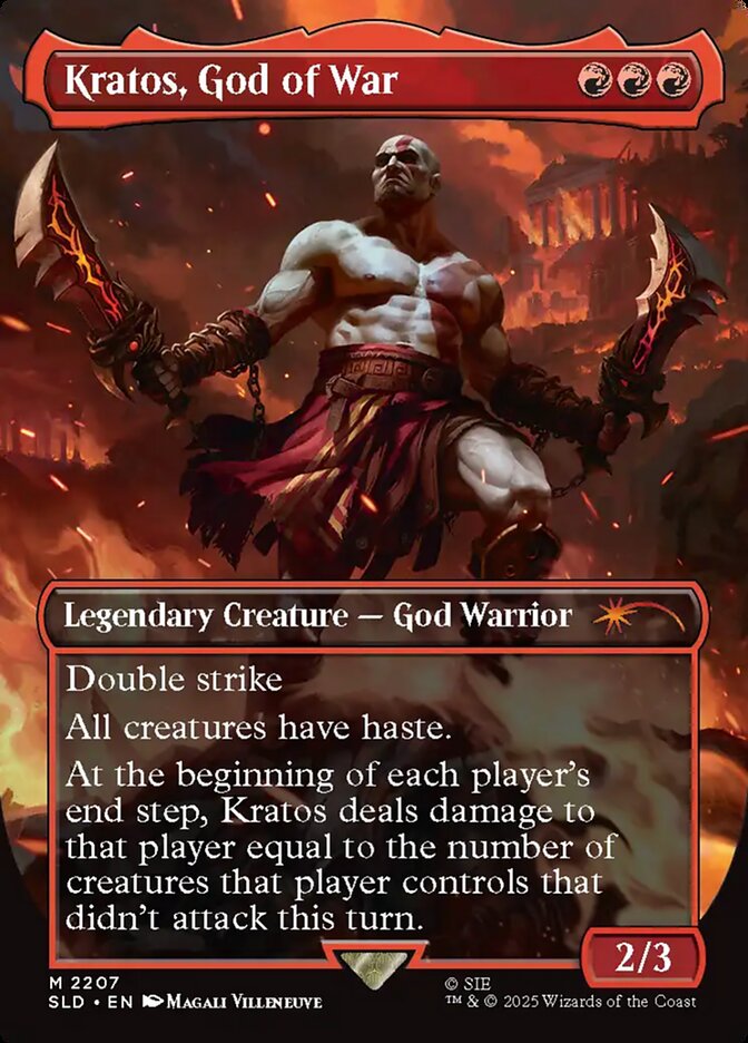 Kratos, God of War 2207 (Secret Lair Drop Series)  - Borderless Foil | Good Games North