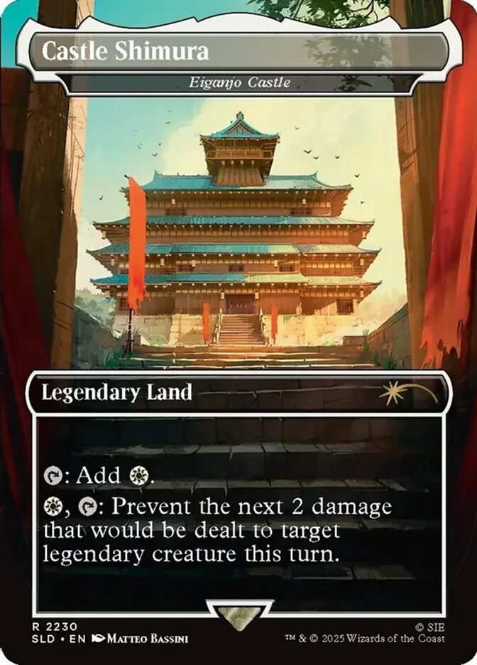 Castle Shimura // Eiganjo Castle 2230 (Secret Lair Drop Series)  - Borderless | Good Games North