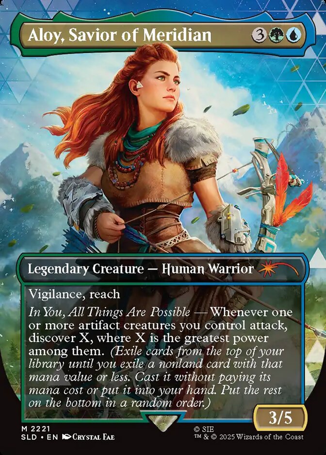 Aloy, Savior of Meridian 2221/1 (Secret Lair Drop Series)  - Borderless | Good Games North
