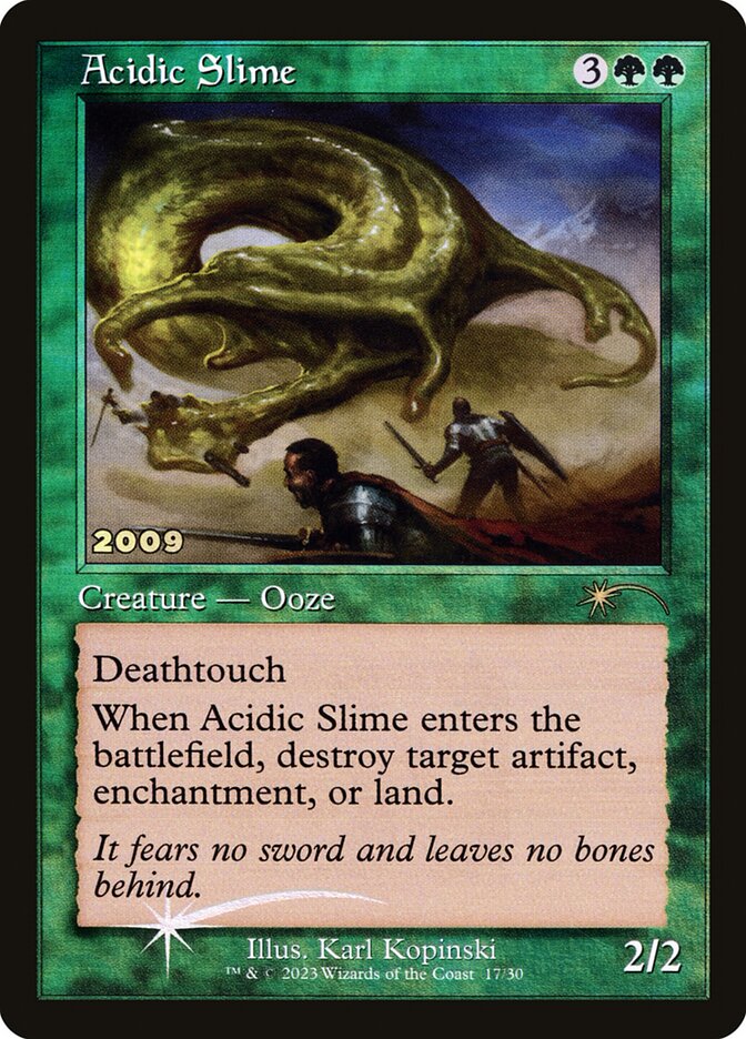 Acidic Slime (30th Anniversary Promos)  - Foil | Good Games North