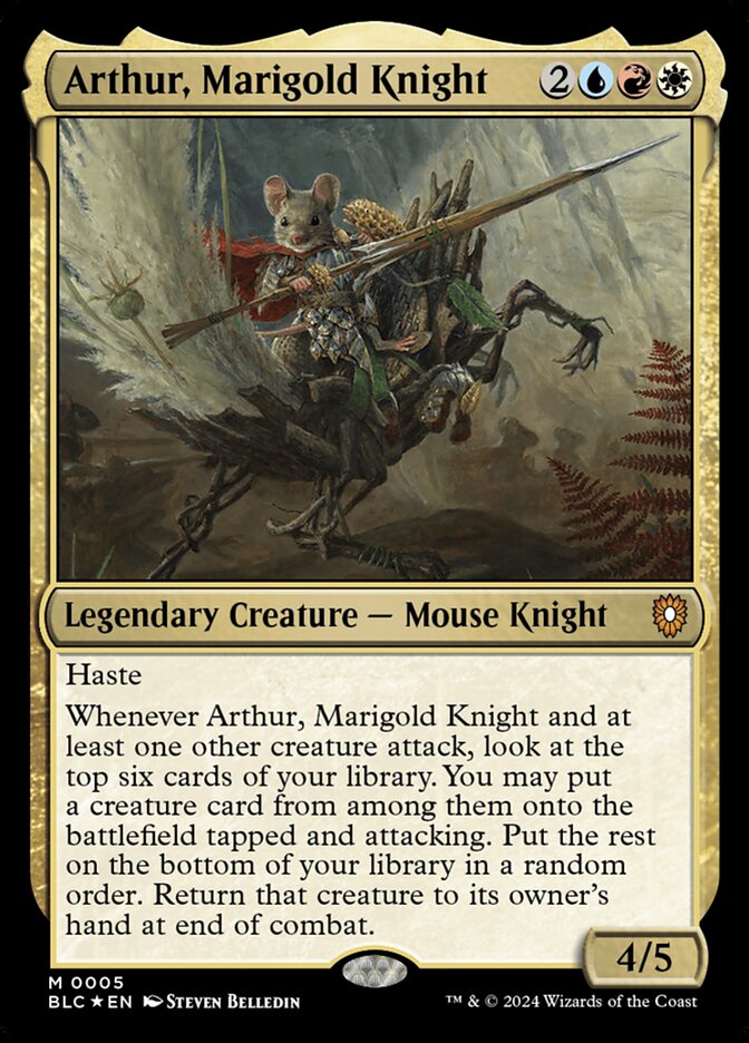 Arthur, Marigold Knight (Commander: Bloomburrow)  - Foil | Good Games North