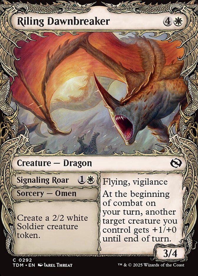 Riling Dawnbreaker // Signaling Roar (Tarkir: Dragonstorm)  | Good Games North