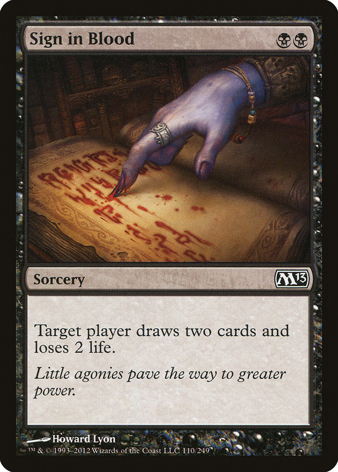 Sign in Blood 110 (Magic 2013 (M13))  | Good Games North