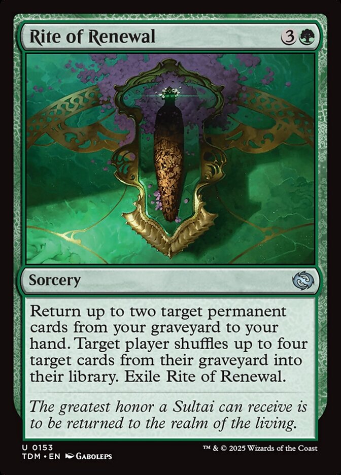 Rite of Renewal 153/291 (Tarkir: Dragonstorm)  | Good Games North
