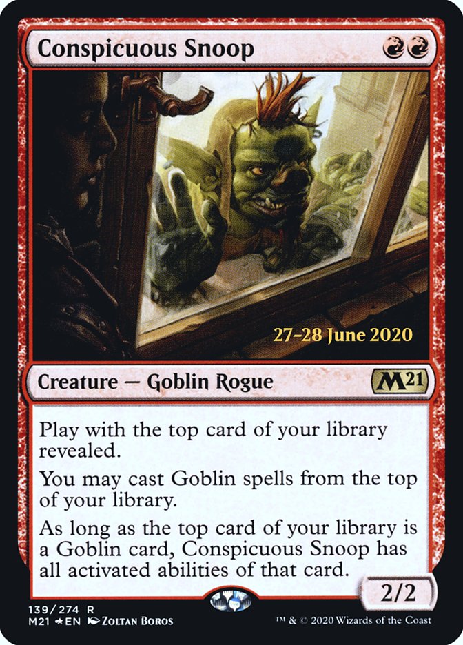 Conspicuous Snoop 139 (Prerelease Cards)  - Foil | Good Games North