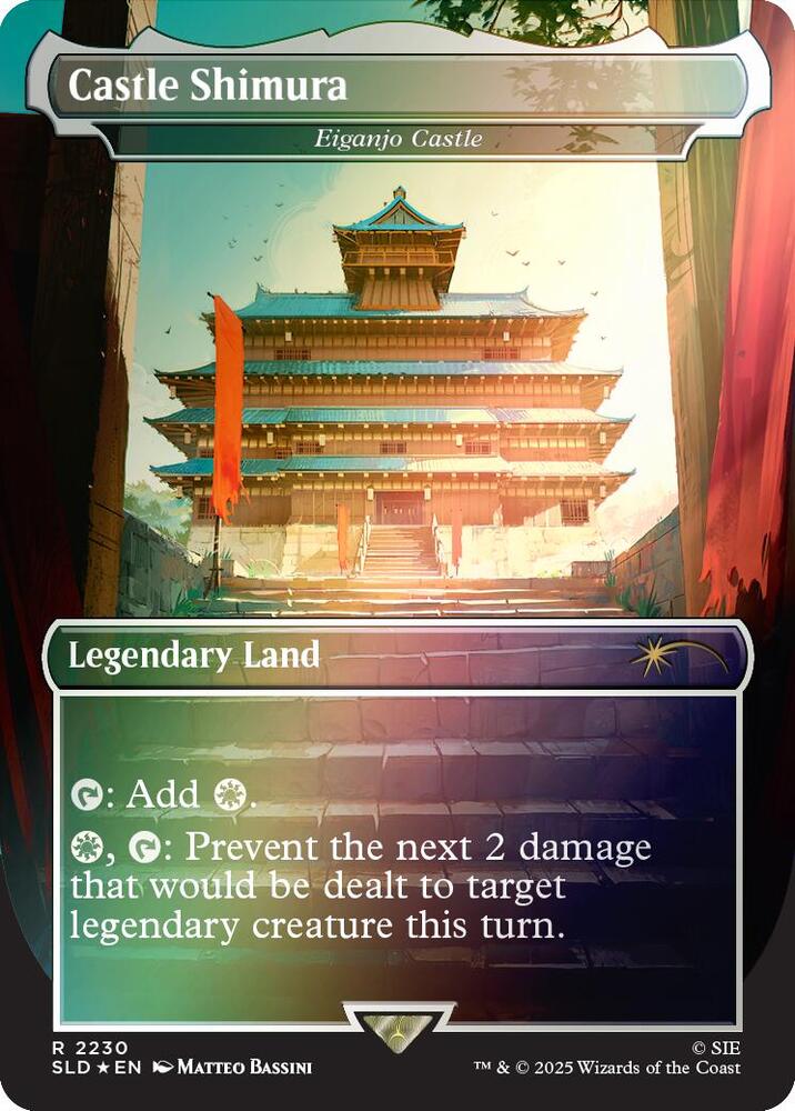 Castle Shimura Eiganjo Castle Rainbow Foil (Secret Lair Drop Series)  - Foil | Good Games North