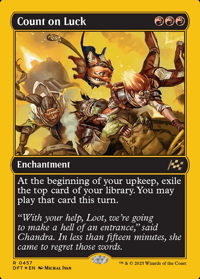Count on Luck 457/291 (Aetherdrift)  - First-Place Foil | Good Games North