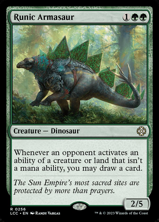 Runic Armasaur 256 (Commander: The Lost Caverns of Ixalan)  | Good Games North