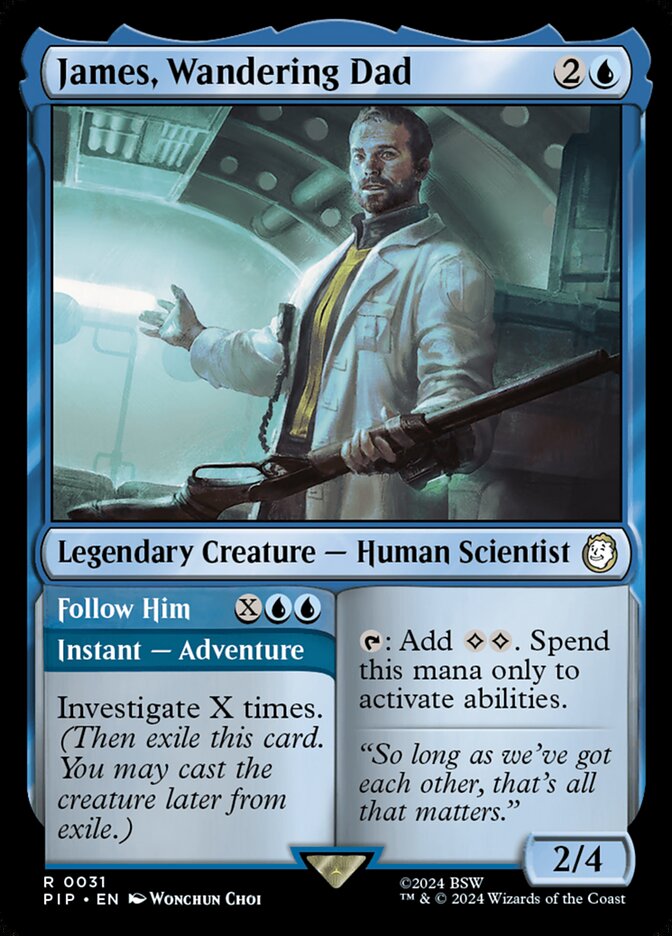 James, Wandering Dad // Follow Him 31/326 (Universes Beyond: Fallout)  - Foil | Good Games North