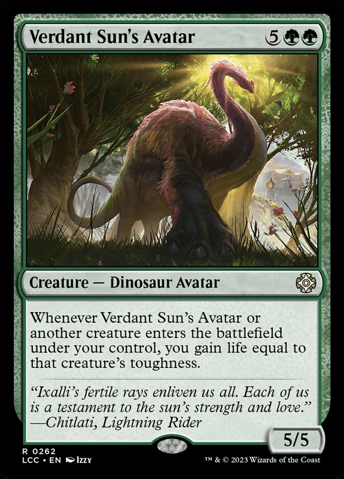 Verdant Sun's Avatar 262 (Commander: The Lost Caverns of Ixalan)  | Good Games North