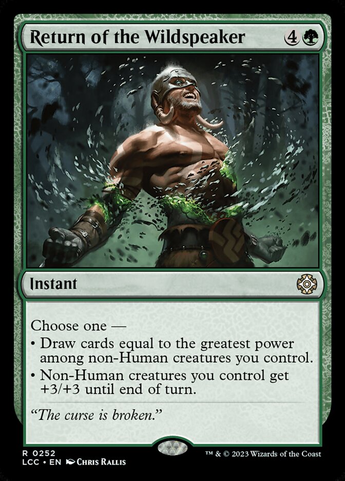 Return of the Wildspeaker 252/370 (Commander: The Lost Caverns of Ixalan)  | Good Games North
