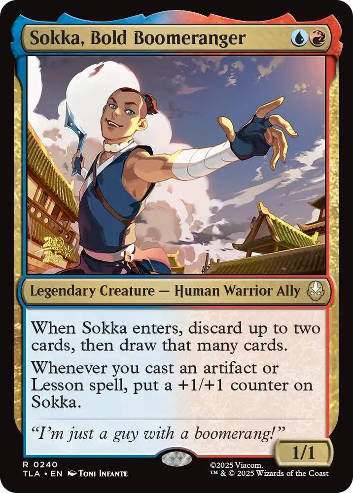 Sokka Bold Boomeranger (Prerelease Cards)  - Foil | Good Games North