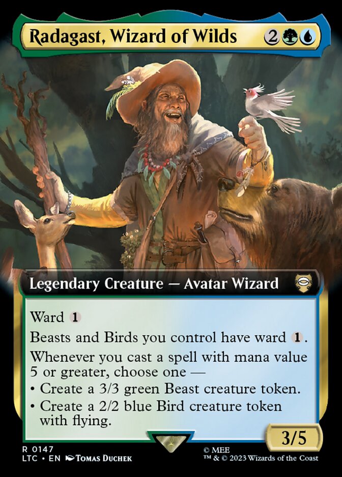 Radagast, Wizard of Wilds 147/347 (Commander: The Lord of the Rings: Tales of Middle-earth)  - Extended Art | Good Games North
