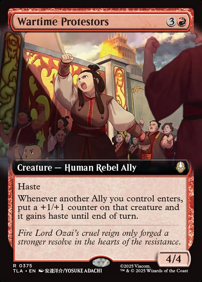 Wartime Protestors (Avatar: The Last Airbender)  | Good Games North