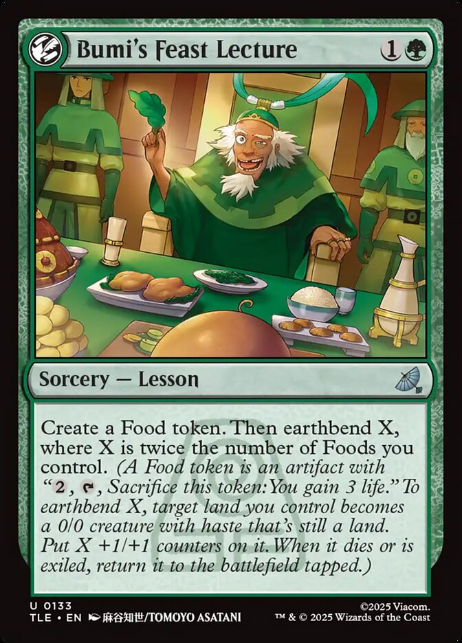 Bumi's Feast Lecture (Avatar: The Last Airbender: Eternal-Legal)  - Foil | Good Games North