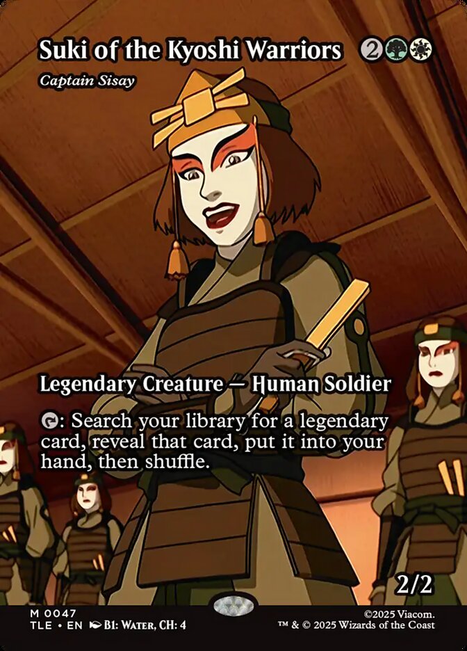 Suki of the Kyoshi Warriors - Captain Sisay 47 (Avatar: The Last Airbender: Eternal-Legal)  - Borderless Foil | Good Games North