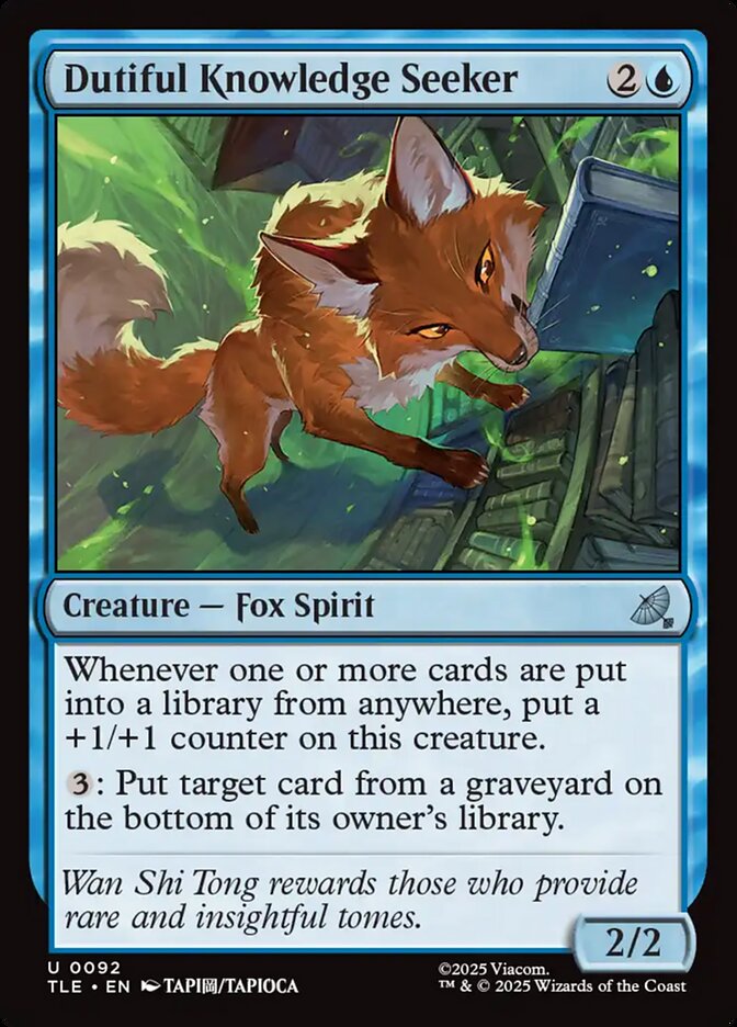 Dutiful Knowledge Seeker 92/317 (Avatar: The Last Airbender: Eternal-Legal)  - Foil | Good Games North