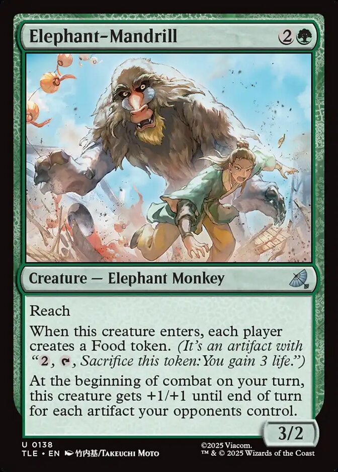 Elephant-Mandrill 138 (Avatar: The Last Airbender: Eternal-Legal)  - Foil | Good Games North
