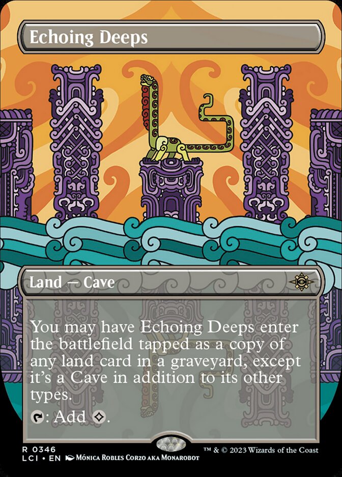 Echoing Deeps 346 (The Lost Caverns of Ixalan)  - Borderless | Good Games North