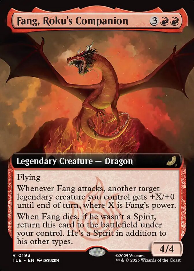 Fang, Roku's Companion 193/317 (Avatar: The Last Airbender: Eternal-Legal)  - Extended Art Foil | Good Games North