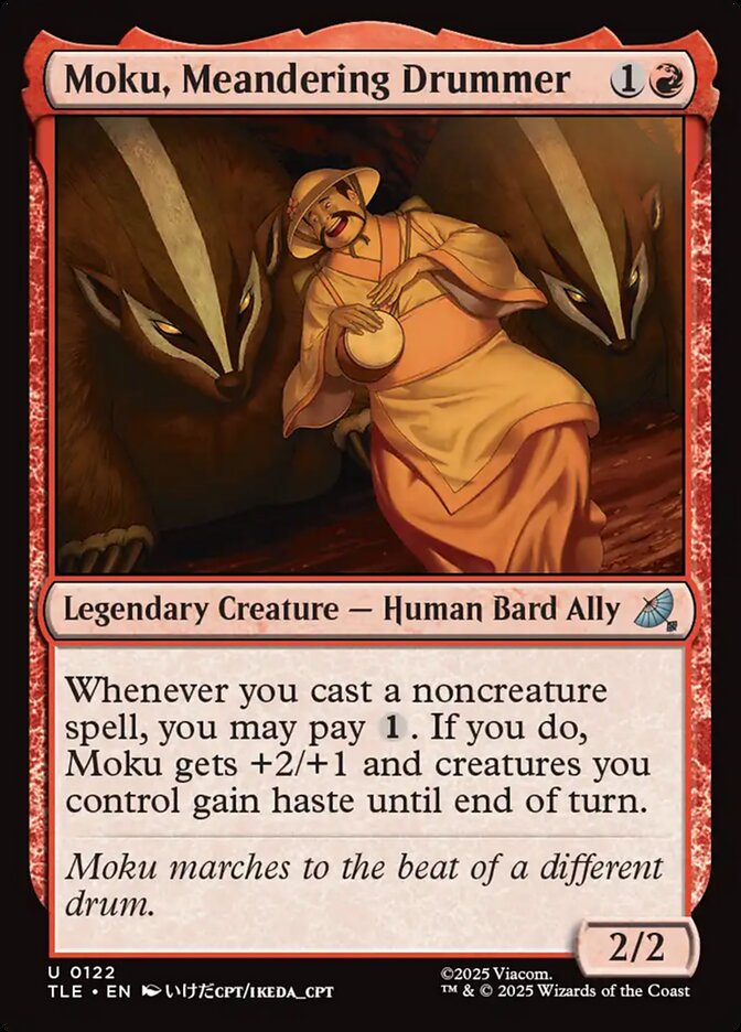 Moku, Meandering Drummer 122/317 (Avatar: The Last Airbender: Eternal-Legal)  - Foil | Good Games North